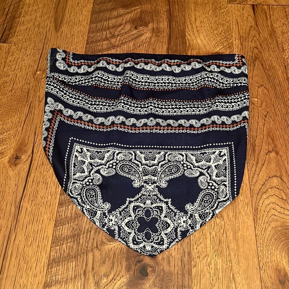 Brooklyn Karma Woman’a Blue Bandana Top Size M